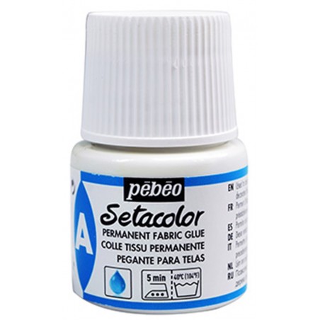Colla Permanente Per Tessuti Setacolor Flacone 45 Ml