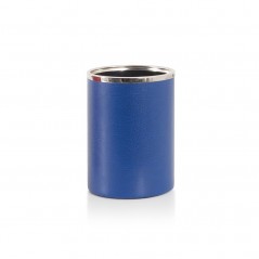Intempo Bicchiere Portapenne Ecopelle Color Pocket Blu