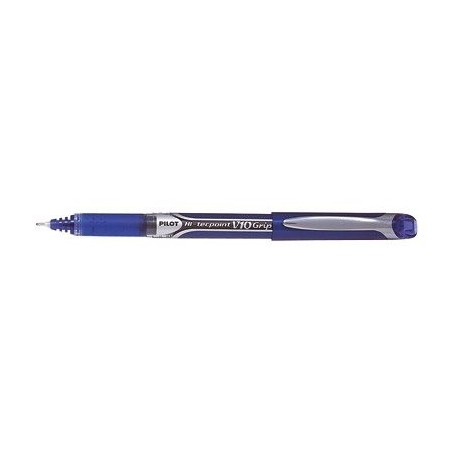 Hi-Tecpoint V10 Grip - Roller A Inchiostro Liquido - Blu - Punta Broad