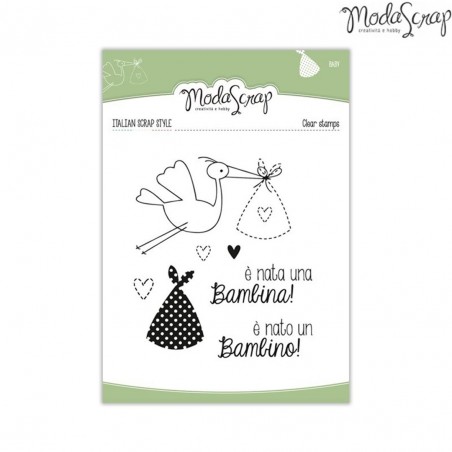 Timbro Clear Baby E' Nato Un Bambino/bambina