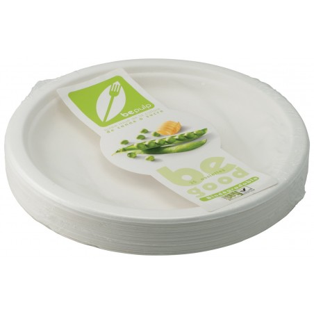 Piatto Tondo Piano D23cm 25pz Eco Green Riciclabile-Compostabile-Ok Per Forno