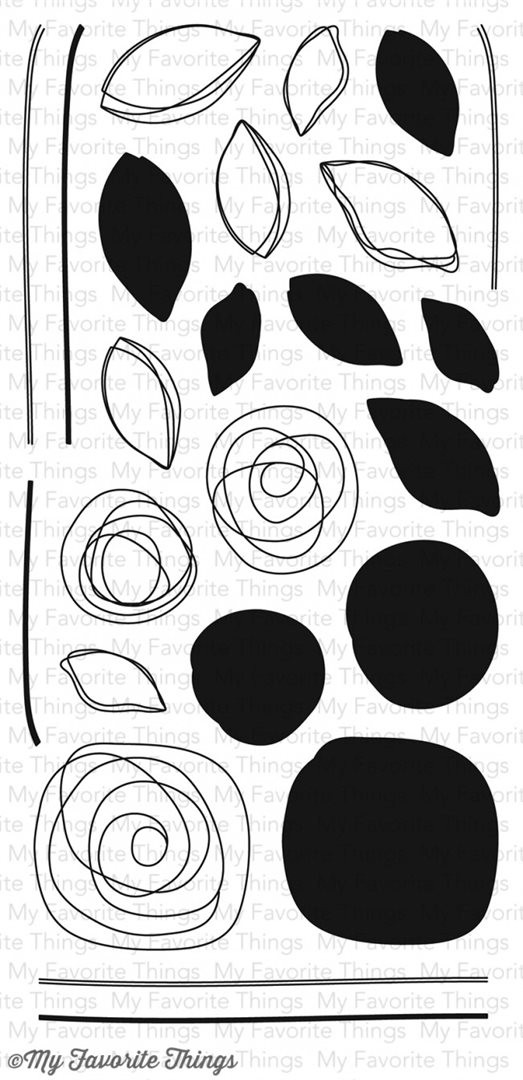 Stampo Trasparente Fiori Cerchi Scarabocchi