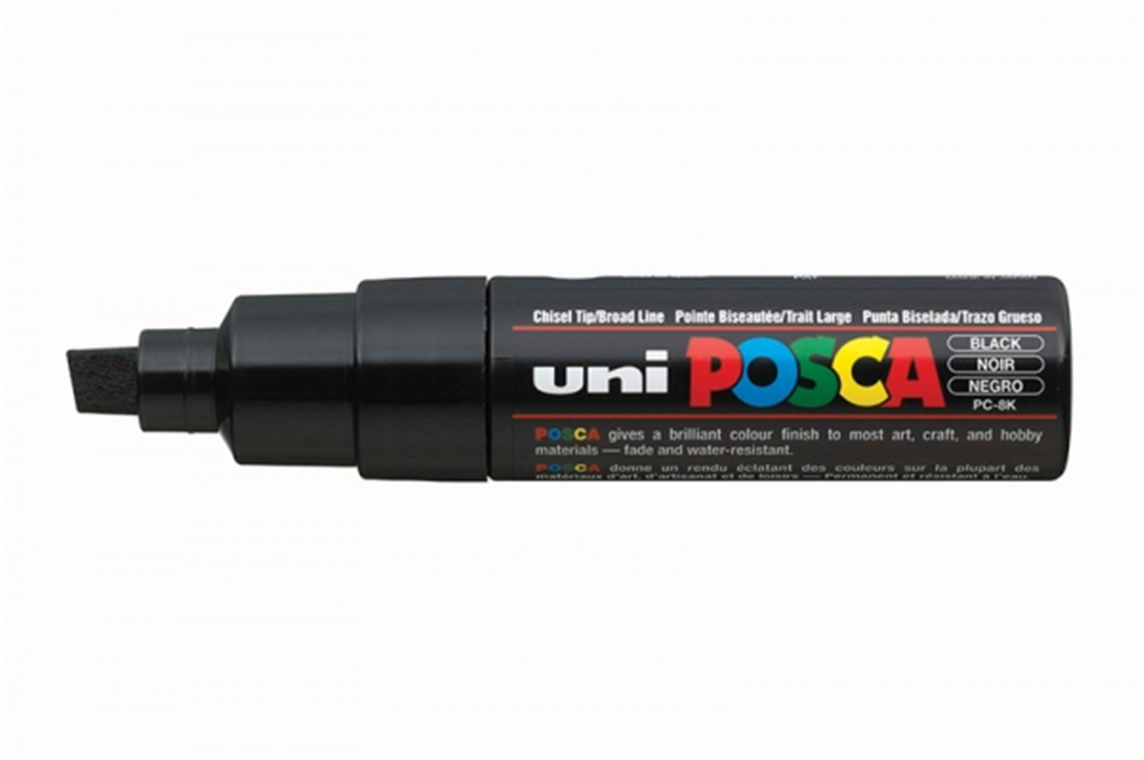 Pennarello Posca Punta Larga Scalpello Pc-8k Nero — immagine 2