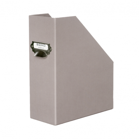 Portariviste Dorso 11cm  C/maniglia  Soho Grigio Taupe 49