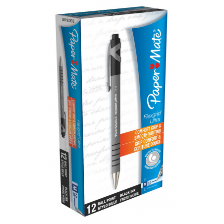 Ballpoint Pen Flexgrip Ultra 1.0 Black  | Papermate
