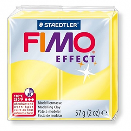 Pasta Fimo Effect Traslucido Gr.57 104-Giallo