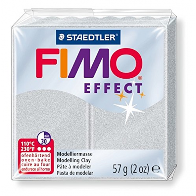 Pasta Fimo Effect Metallico Gr.57 81-Argento