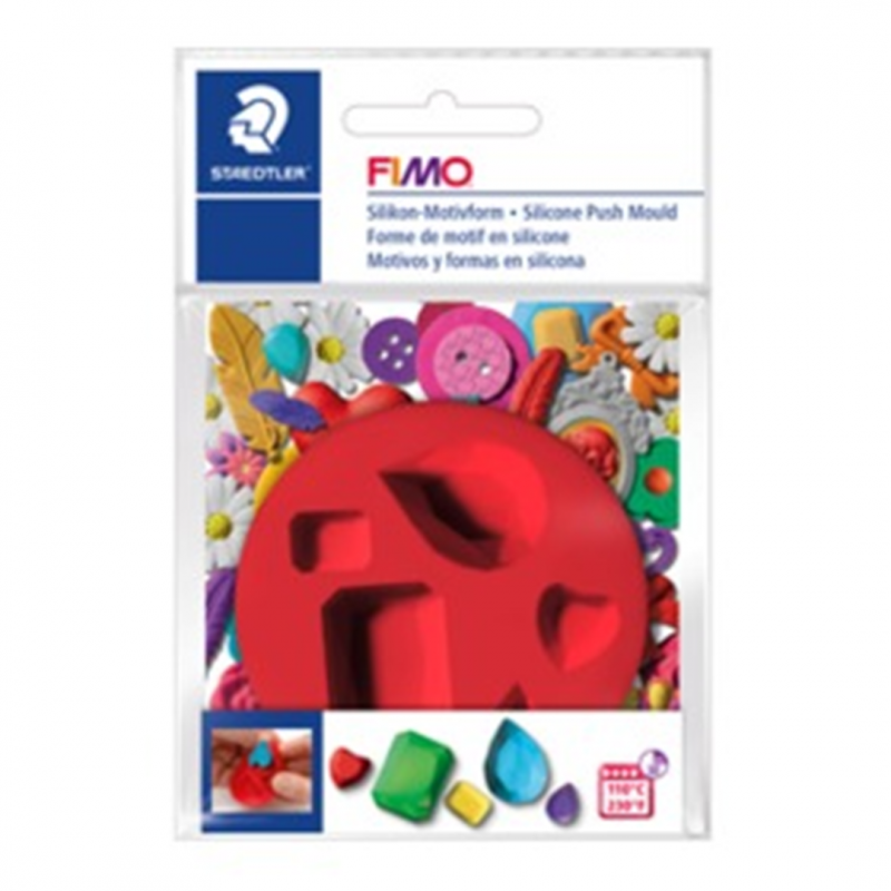 Fimo Stampo  Push Mould Silicone Gemme