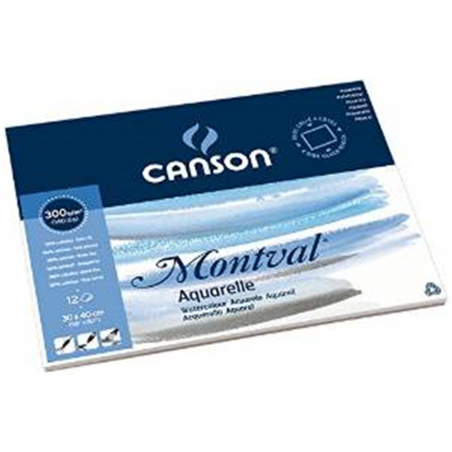 Blocco Collato  Montval 300 G/n2 Grana Fine 30x40 Cm