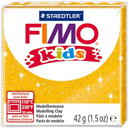 Pasta Fimo Kids 42gr Oro Glitterato
