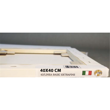 Telaio Telato Cm.40x40 Linea Basic 42 Tela 560 Poliestere Grana Extrafine