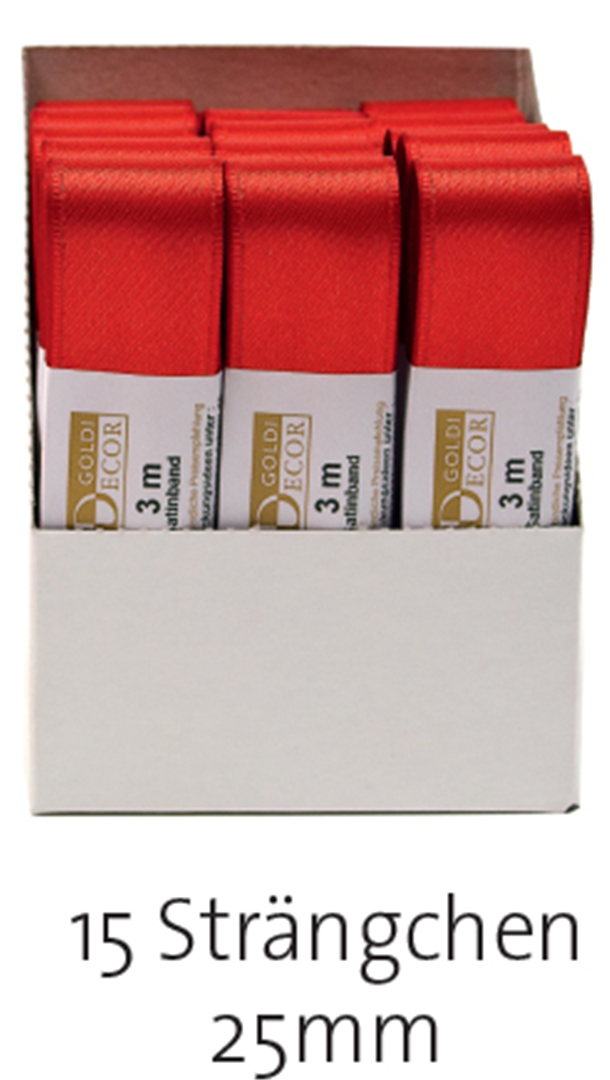 Nastro Doppio Raso 3mtx25mm 40-Arancio — immagine 2