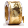 Shiny Irisee Ribbon Animated Metal 40mm 2mt Gold | Goldina