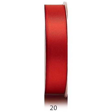 Nastro Doppio Raso 50mtx6mm 20-Rosso