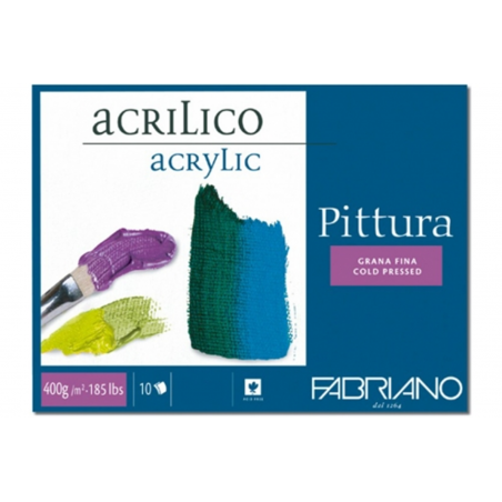 Blocco  Pittura 25x35 400 Gr 10 Fogli Grana Fina