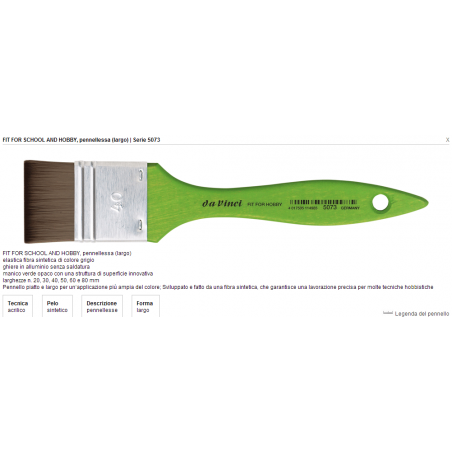 Pennellessa Fit For School&hobby Sr.5073 N.40 Fibra Sintetica
