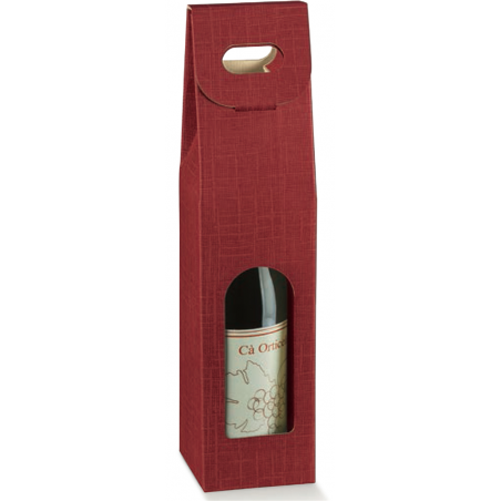 Selezione Vertecchi Confezione Pz 50scatola 1 Bottiglia Vino Man. 90x90x370mm (2) Seta Bordeaux