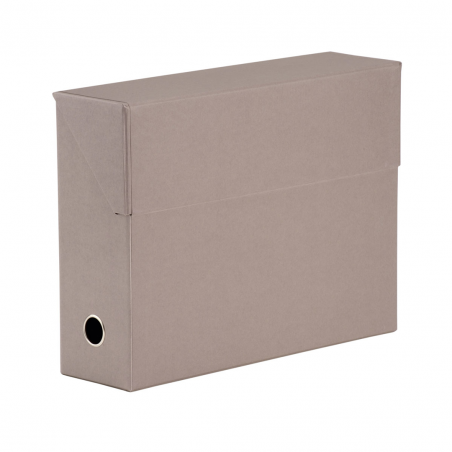 Scatola Archivio Apertura Dorso C/asola Soho Grigio Taupe 49