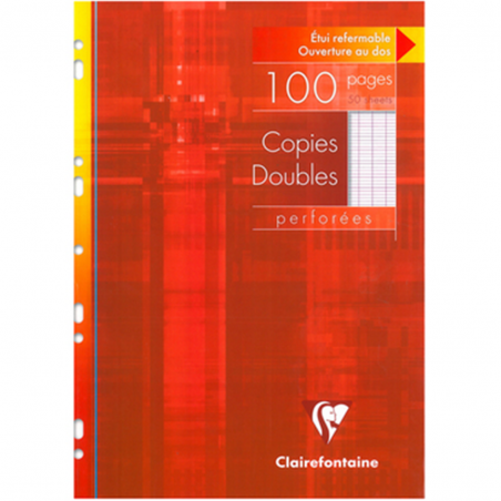 Copies Doubles Perforées S/étui 21x29,7 100p Séyès