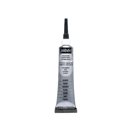 Contorno A Rilievo Vitrail Tubo 20 Ml  Argento