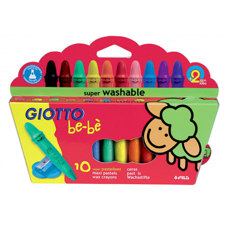 Giotto  Be-Well Pastelloni Wax Pack 10 Pcs