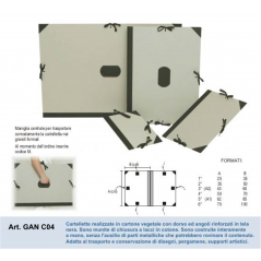Cartella P/disegni 75x53x3 Pvcnera