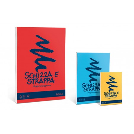 Blocco Schizzastrappa Bianco 15x21cm 150fg 50gr