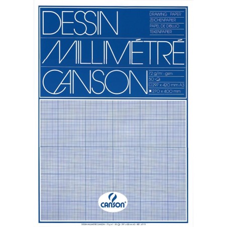 Canson  Block Graph Paper A3 50 Sheets