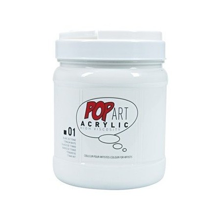 Acrilico Pop Art Acrilyc  700 Ml 01-Bianco Titanio