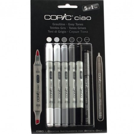 Copic  Ciao 5 + 1 Package Set Grey Tones