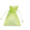 20 Pcs Pack Organza Bag Lace 9x12cm Milly Apple Green 48 | Selezione Vertecchi
