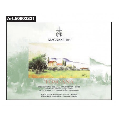 Magnani 1404 Blocco Acquarello Toscana 23x31cm 