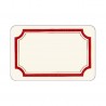 6pcs Patterned Adhesive Labels With Red Frame | Tassotti