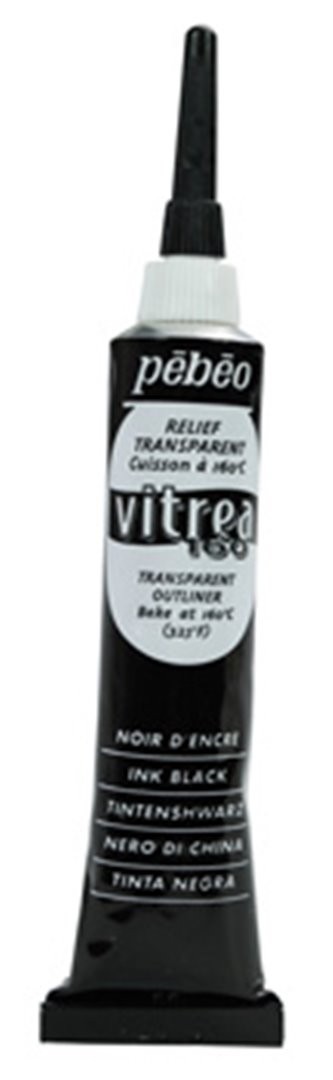 Contorni A Rilievo Vitrea 160 20 Ml  66 Nero Di China — immagine 2