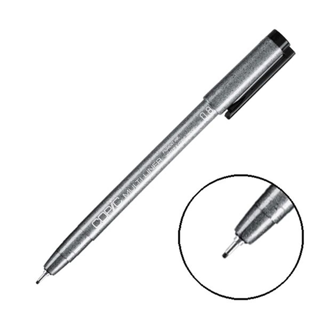 Pennarello Multiliner Nero 08-0,8mm