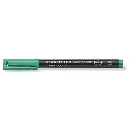 Pennarello Permanente Lumocolor Superfino 5-Verde Punta 0,4mm
