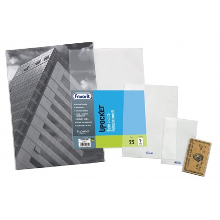 Confezione 25 Buste A Sacco Upocket Superior Liscia  22x30cm