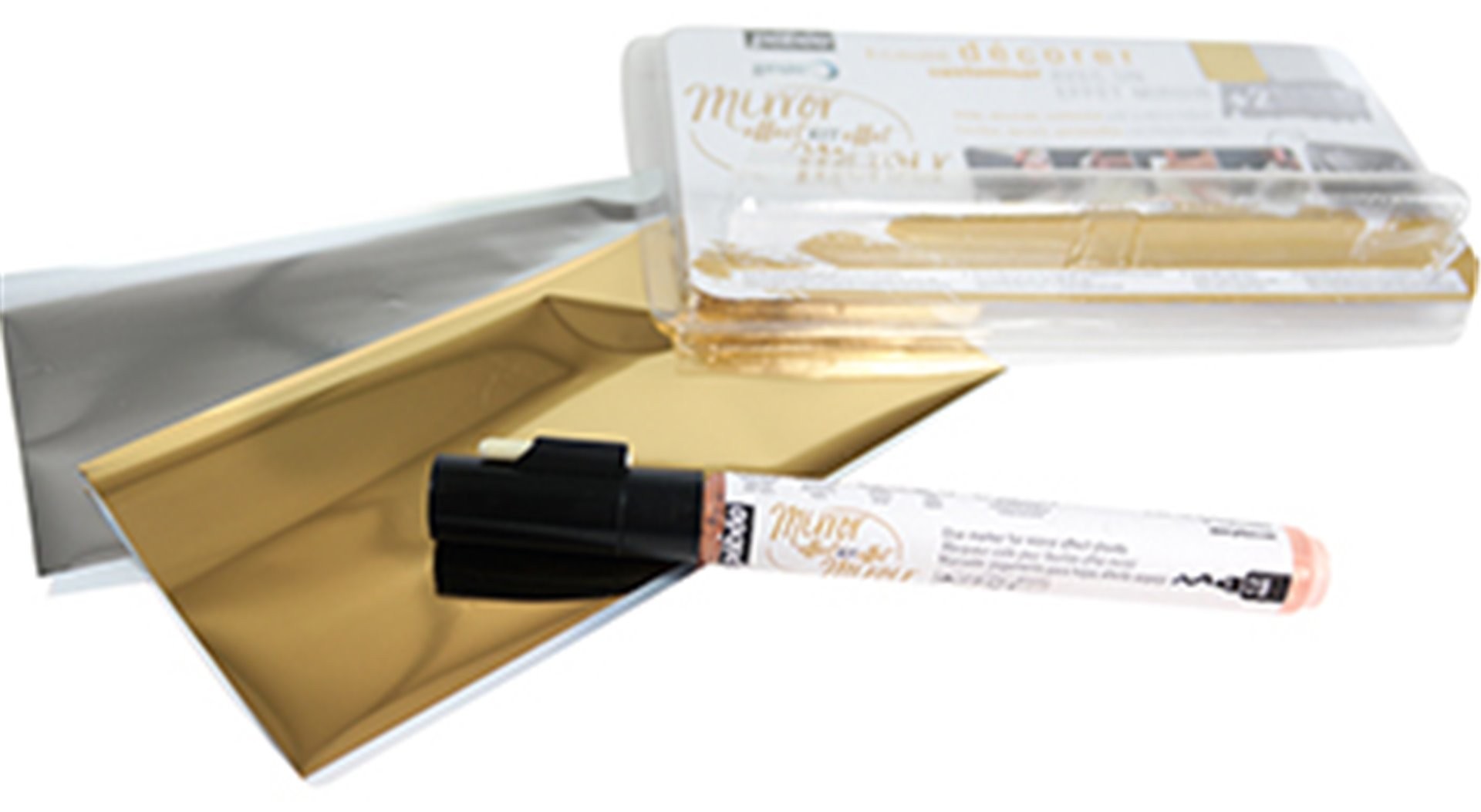 Kit Marker Effetto Specchio Oro/argento — immagine 2