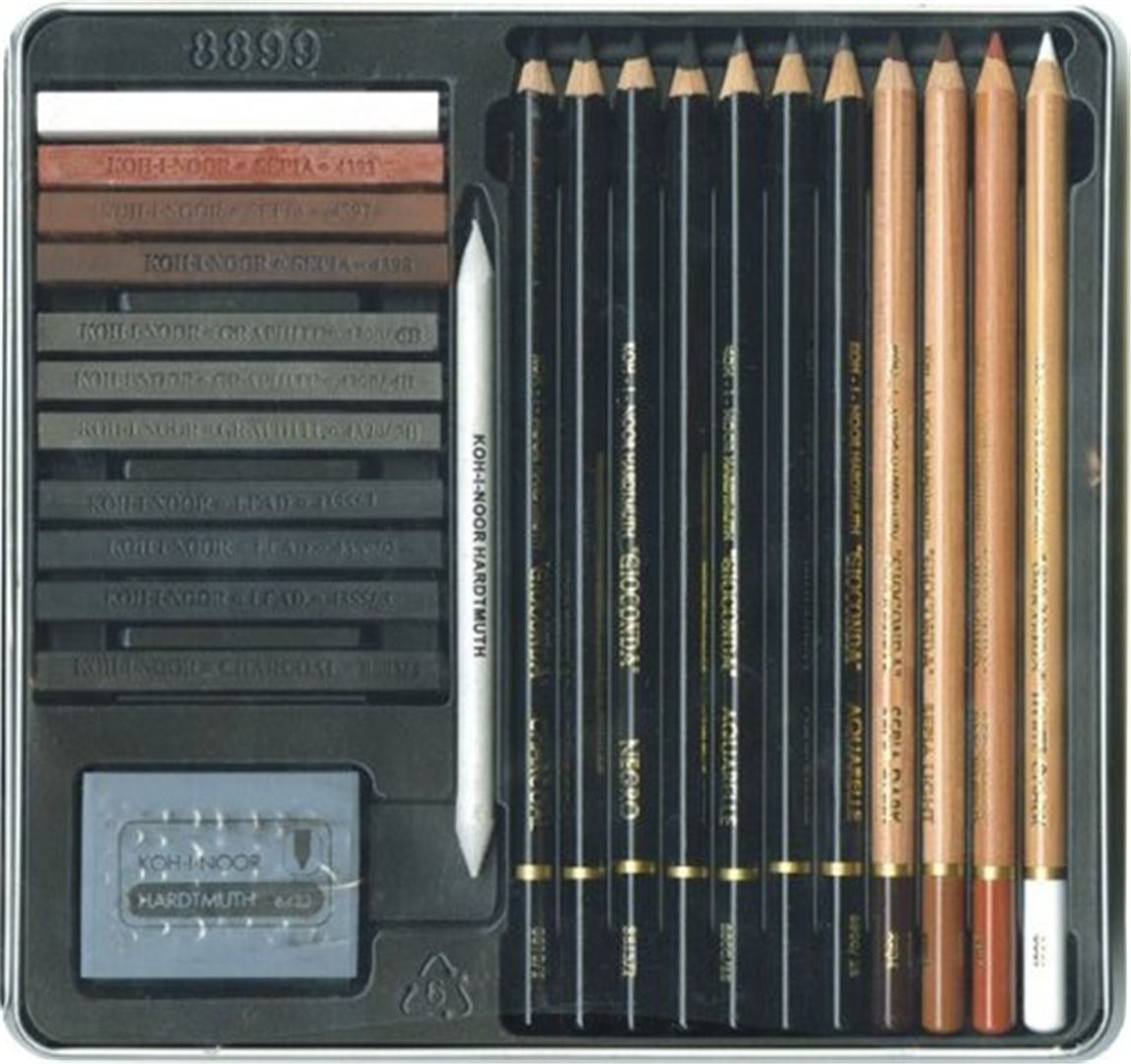 Set Arte Gioconda Pezzi 24 Assortiti Scatola In Metallo