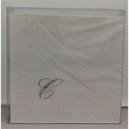 Bianco 33 25pz 3veli  C/sigla Arg. Tovagliolo C