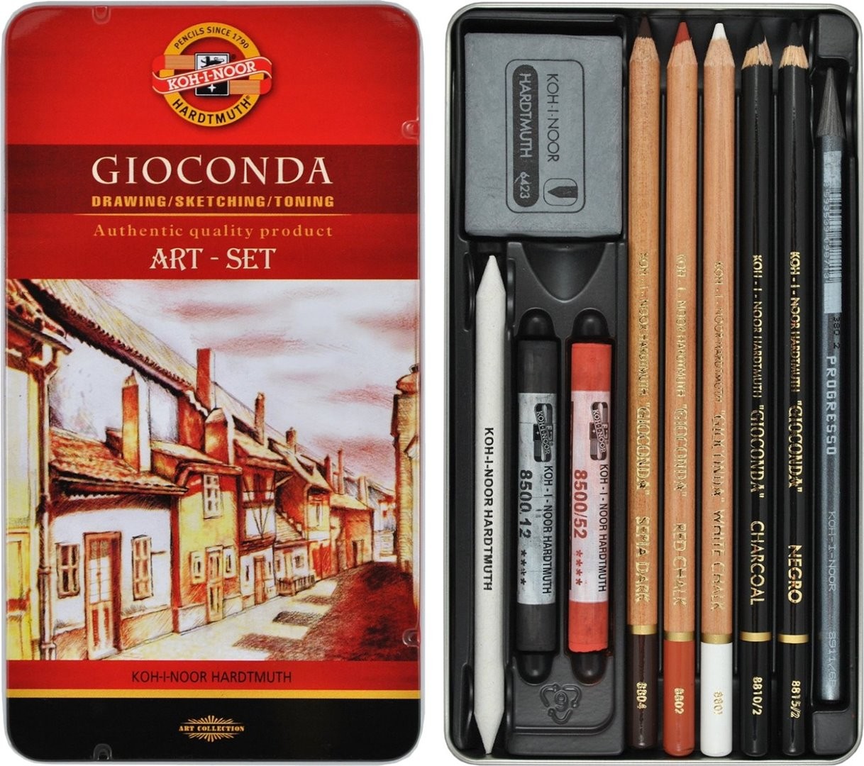 Confezione 10 Pz Pastelli Gioconda Art-Set — immagine 2