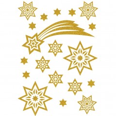 Herma Stickers Adesivi  Natale Stella Cometa Oro