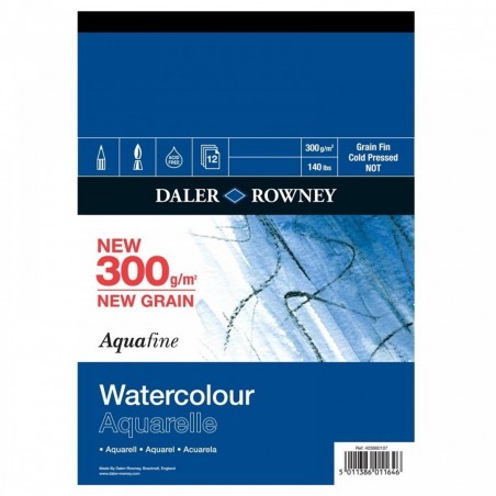 Blocco Aquafine Texture A4 12 Fogli 300gm2 Grana Grossa