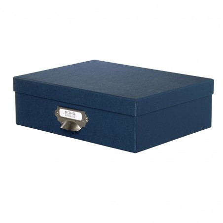 Scatola Con Maniglia Soho Blu Navy 90
