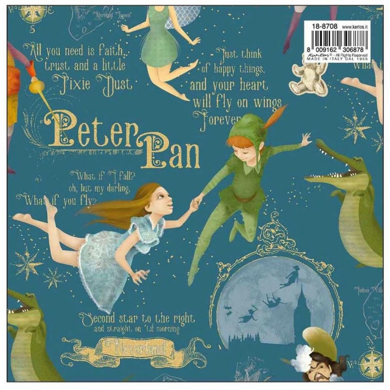 Kartos Carta Da Regalo 70x100 Gold Peter Pan