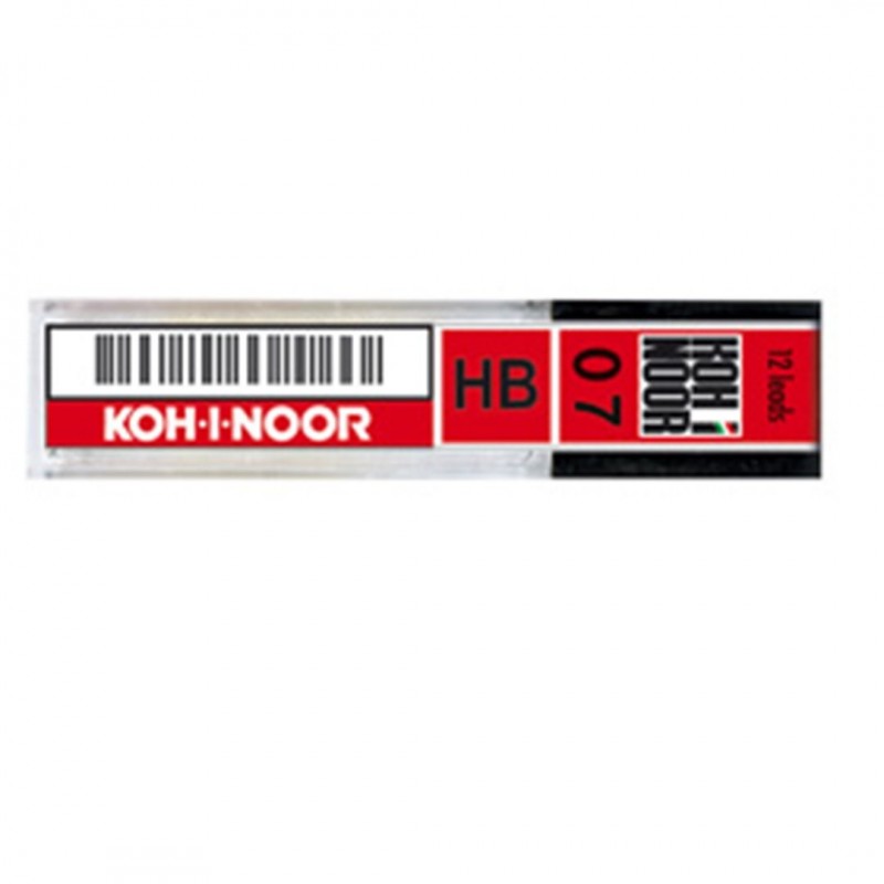 Koh-I-Noor Astuccio 12 Micromine 0,7mm B E207 Kohinoor