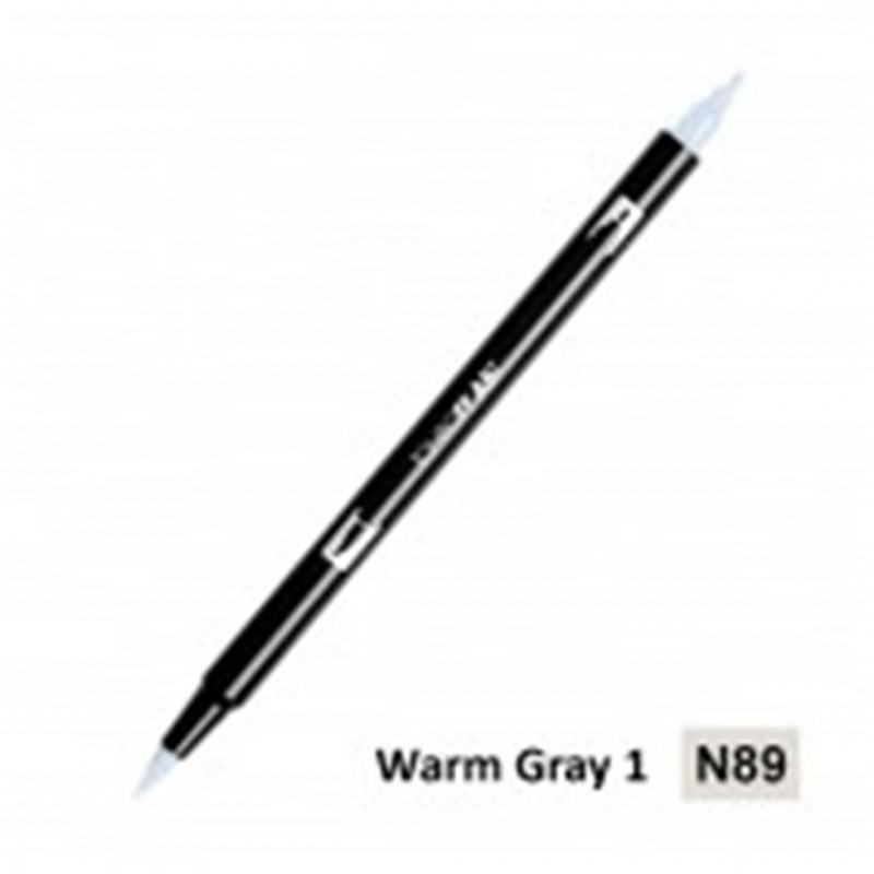 Tombow 6 Pcs Pack Pennarello Dual Brush N89-Warm Gray 1
