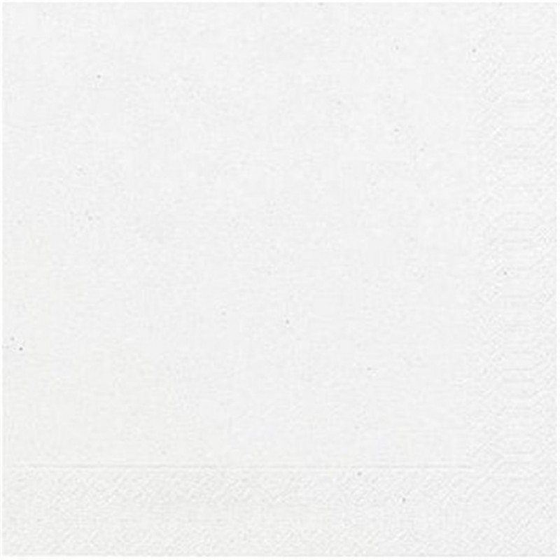 Duni Tovagliolo 24x24 20pz 3v Bianco Bianco