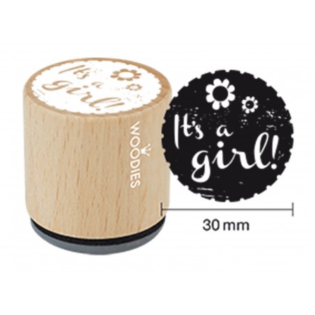 Timbro It'S A Girl Legno Woodies