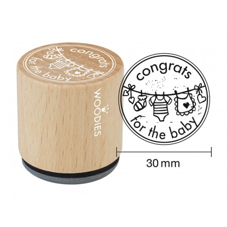 Timbro Congrats For The Baby Legno Woodies